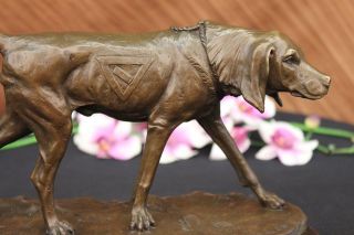 Bronze Marble Statue Game Hunting Dog English Irish Gordon Red Setter 