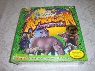 african adventure board game playzzle bilingual new 