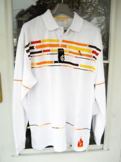 ROCAWEAR Mens Polo Shirt long sleeve XL 2XL 3XL NEW with Tags white 