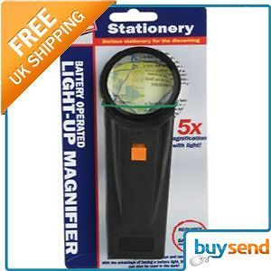 light up magnifier magnifying glass map reader reading location united 