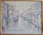 Venice Scene oil LARGE painting, LEE REYNOLDS from the 1960s