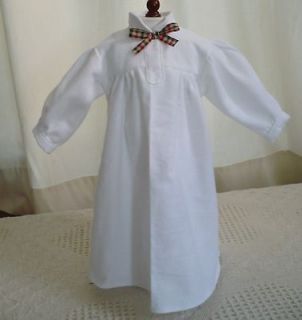 white flannel nightgown for american girl doll