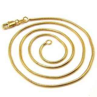 elegant chain 18k yellow gold gep solid gp necklace 18