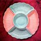 bell of california pottery lazy susan vintage pastels expedited 