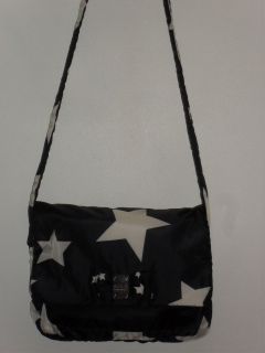 Sonia By Sonia Rykiel nylon padded STAR print shoulder bag sac brand 
