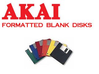 30 Blank Akai S900 Formatted Floppy Disks + 30 Labels   NEW S900 
