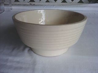   Co USA Art Pottery #8302 Ivory Cream White 7 Bowl Planter Vase