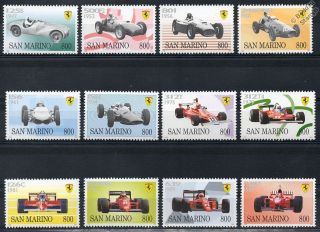 ferrari f1 gp car stamps 50 years 1998 san marino