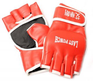 new m red leather mma fighting heavy bag boxing gloves