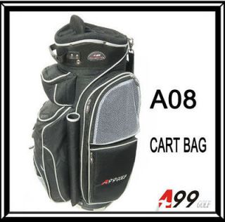 a08 14way full length divider golf cart bag deluxe black