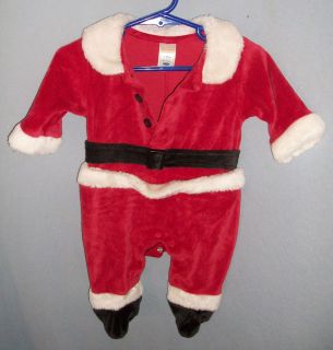 Old Navy SANTA CLAUS Halloween Christmas Costume Outfit Newborn Baby 0 