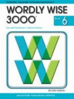 Wordly Wise 3000 Book 6 by Kenneth Hodkinson and Sandra Adams 2007 