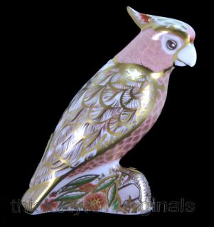 ROYAL CROWN DERBY Porcelain Figurine COCKATOO Limited Edition