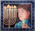 ISRAELS CHILD HAND PAINTED BY SANDRA GILMORE NEEDLEPOINT CANVAS 