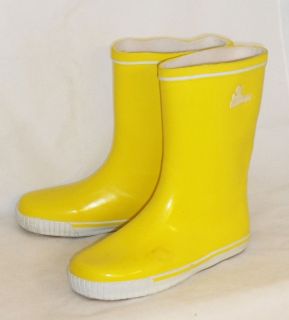 Ladies Bright Yellow Rubber Duck fleece lined wellington rain boots 