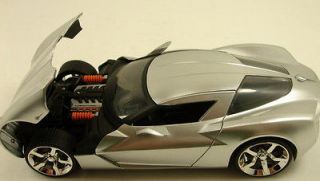   Muscle 2009 Corvette Stingray Concept 124 scale diecast car Silver