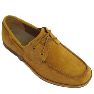 MENS GOLD DUSK TAN CATERPILLAR SORKIN CASUAL SUEDE LACE UP BOAT DECK 
