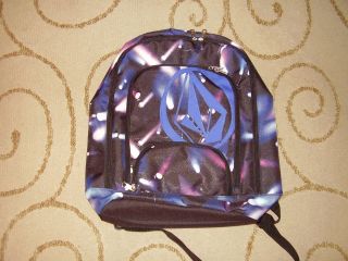 volcom spotlight logo backpack purple blue brand new