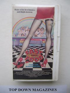 Fast Food VHS Movie Jim Varney/Traci Lords/Clark Brandon Clam 