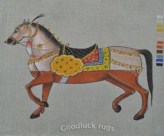14x18 Indian Horse Hand Painted Handpainted Needlepoint Canvas 