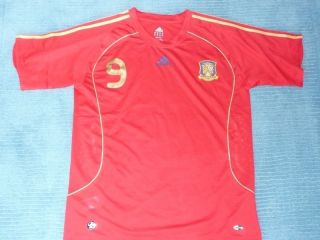 Spain Torres #9 original vintage football jersey soccer shirt mens XXL