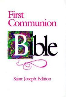 First Communion Bible   St. Joseph Edition Girls   New American Bible 
