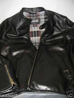 New Schott Bros Leather Racer jacket EXTRA LARGE MADE IN USA new w 