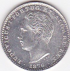 portugal d luis i 100 reis 1876 silver coin from