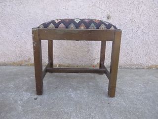 antique Chippendale salesman sample doll foot stool Ottoman bench 