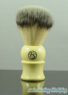 Synthetic Hair Shaving Brush Faux Ivory Handle #Richmond 24MM Knot 