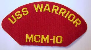 usn cap jacket patch uss warrior mcm 10 e1