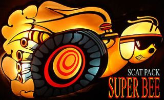   SCAT PACK SUPER BEE VINYL BANNER HOT ROD DODGE MOPAR RAT FINK CAR SHOW