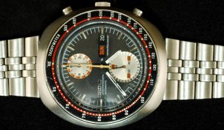 1970s Seiko Chronograph Day Date 6138 0011 17j 6139A Big UFO Fully 