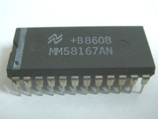 10 x MM58167AN MM58167 National Semiconductor Real Time Clock 