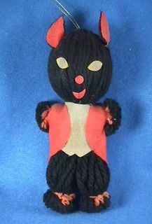 halloween black cat vintage 1950 s decoration toy japan time