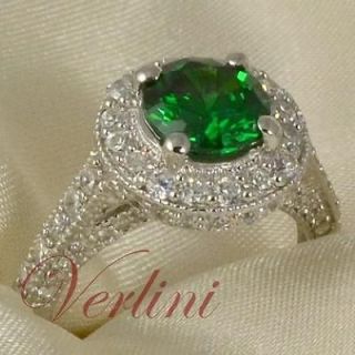 green emerald engagement ring in Engagement & Wedding