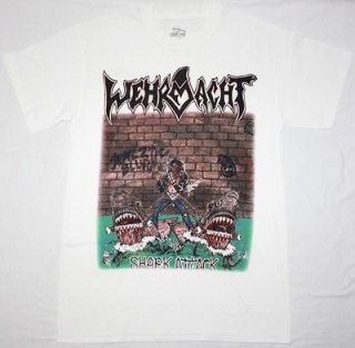WEHRMACHT SHARK ATTACK87 CROSSOVER D.R.I. MUCKY PUP HERESY NEW WHITE 