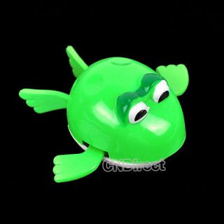 New Wind Up Swimming Frog Bath Cute Toy Swimming Frog Pool Battery 