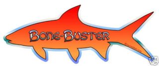 decal bone buster bonefish fishing sticker  7