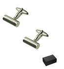 steel carbon fibre cylinder bar cufflinks more options select style