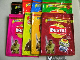 walkers crisp packets star wars promo 8 dfferent from united