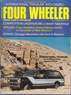 Four Wheeler 4/76, International Traveler Diesel, Toyota Jamboree