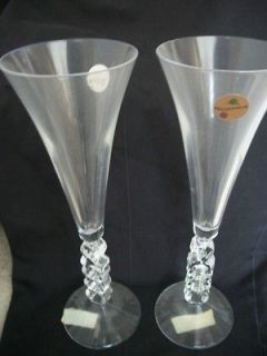 2000 Milleneum Crystal Champagne glasses Cristal d Arque