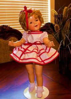 REPRO DRESS SET FOR SHIRLEY TEMPLE / SAUCY WALKER STAND UP & CHEER 