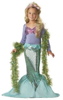 Little Mermaid Princess Ariel Kids Child Costume sizeLarge Plus