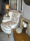 20458 Pair Sam Moore Oversized Upholstered Wing Chair