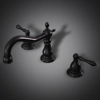   Oil Rubbed Bronze 8 Widespread Bathroom Faucet Vanity Sink Lavatory