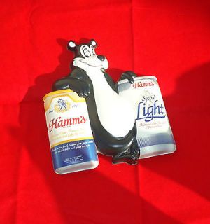 hamm s beer bear between cans vacuform sign time left
