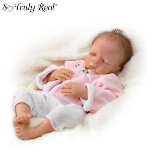 Ashton Drake Sleeping Lifelike Baby Doll By Waltraud Hanl With 