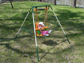 Baby toddler swing set slide outdoor play kids playground swingset 